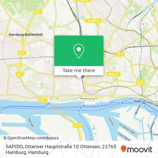 Карта SAPIDO, Ottenser Hauptstraße 10 Ottensen, 22765 Hamburg