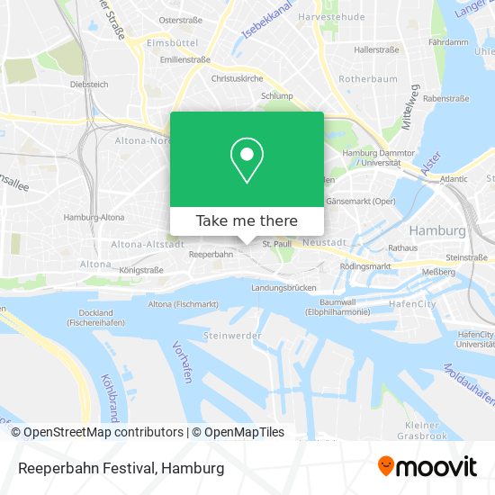 How to get to Reeperbahn Festival in Hamburg-Mitte by Bus, Subway, S-Bahn  or Train?