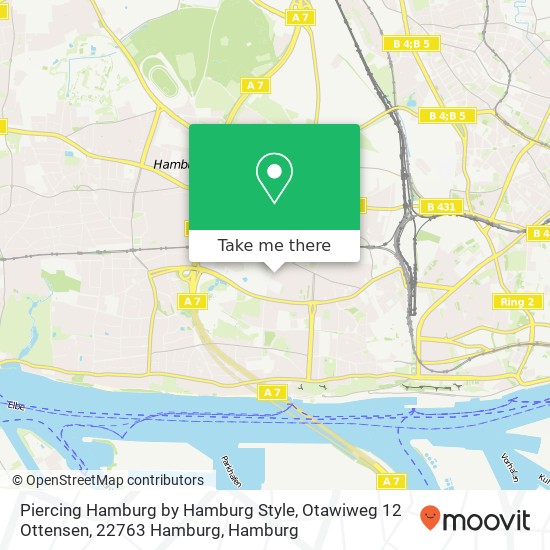 Карта Piercing Hamburg by Hamburg Style, Otawiweg 12 Ottensen, 22763 Hamburg