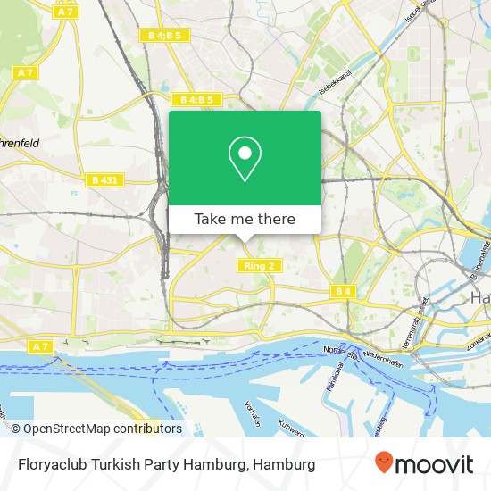 Floryaclub Turkish Party Hamburg map