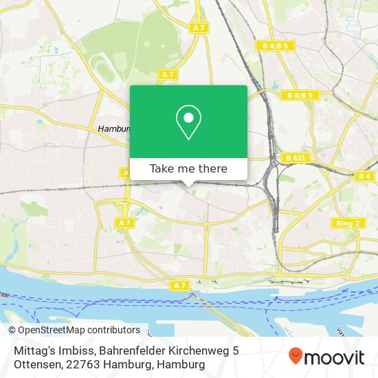 Mittag's Imbiss, Bahrenfelder Kirchenweg 5 Ottensen, 22763 Hamburg map