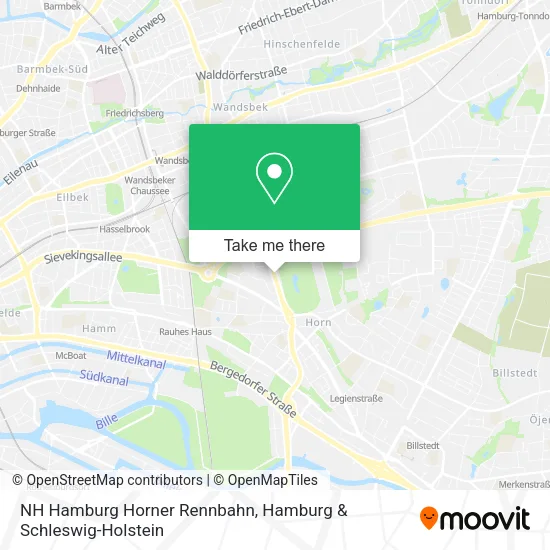 Карта NH Hamburg Horner Rennbahn