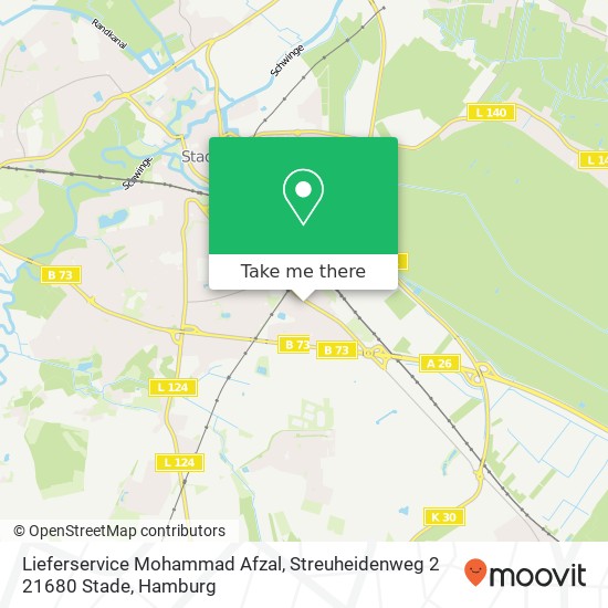 Lieferservice Mohammad Afzal, Streuheidenweg 2 21680 Stade map