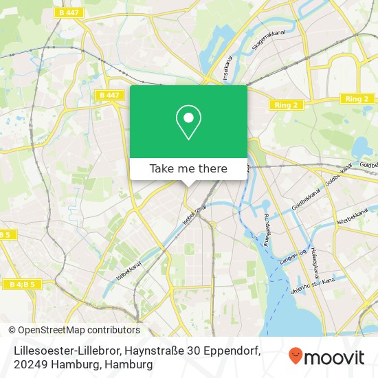 Карта Lillesoester-Lillebror, Haynstraße 30 Eppendorf, 20249 Hamburg