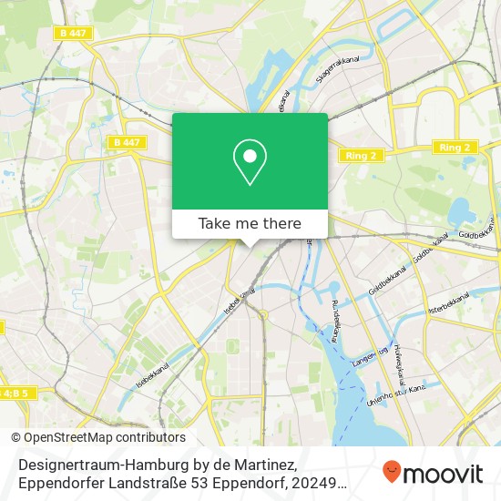 Карта Designertraum-Hamburg by de Martinez, Eppendorfer Landstraße 53 Eppendorf, 20249 Hamburg