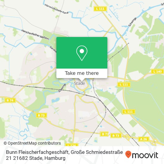 Bunn Fleischerfachgeschäft, Große Schmiedestraße 21 21682 Stade map