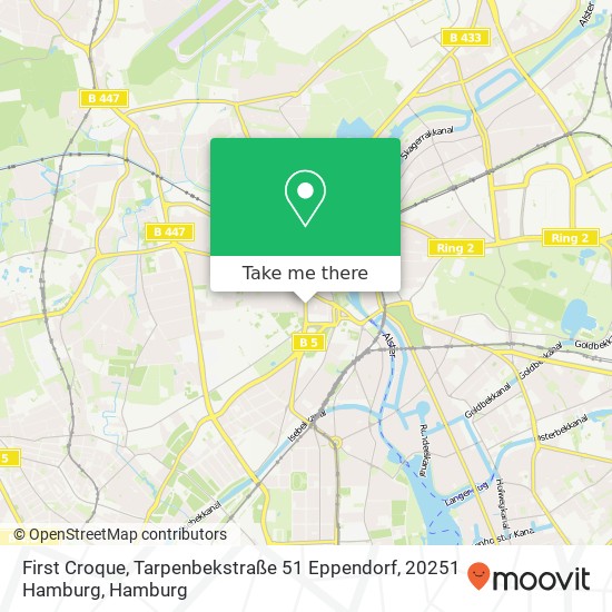Карта First Croque, Tarpenbekstraße 51 Eppendorf, 20251 Hamburg