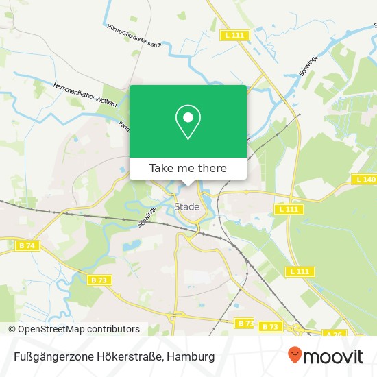 Fußgängerzone Hökerstraße map