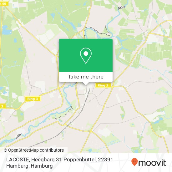 LACOSTE, Heegbarg 31 Poppenbüttel, 22391 Hamburg map