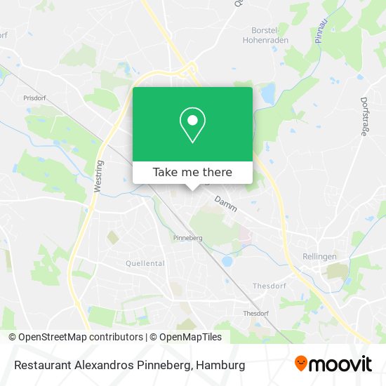 Restaurant Alexandros Pinneberg map