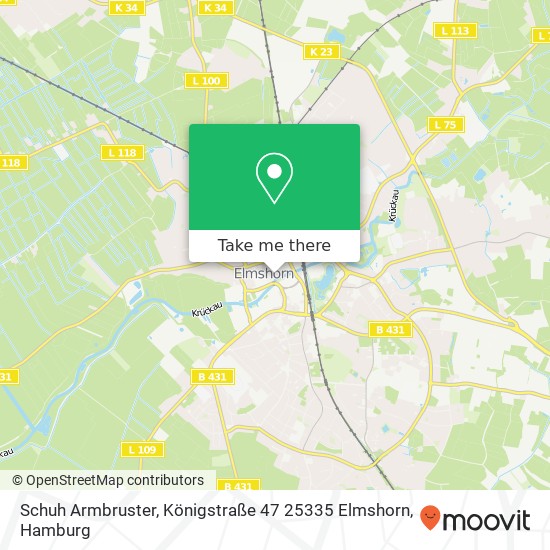 Schuh Armbruster, Königstraße 47 25335 Elmshorn map