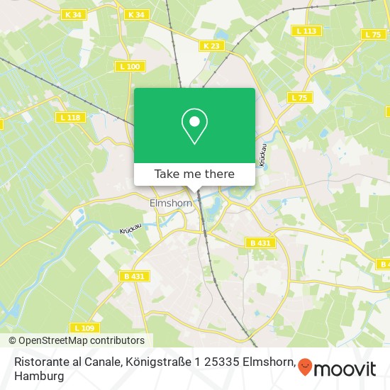 Ristorante al Canale, Königstraße 1 25335 Elmshorn map