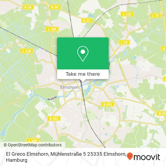 El Greco Elmshorn, Mühlenstraße 5 25335 Elmshorn map