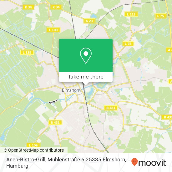 Anep-Bistro-Grill, Mühlenstraße 6 25335 Elmshorn map
