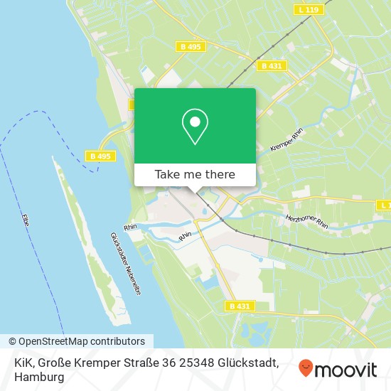 KiK, Große Kremper Straße 36 25348 Glückstadt map