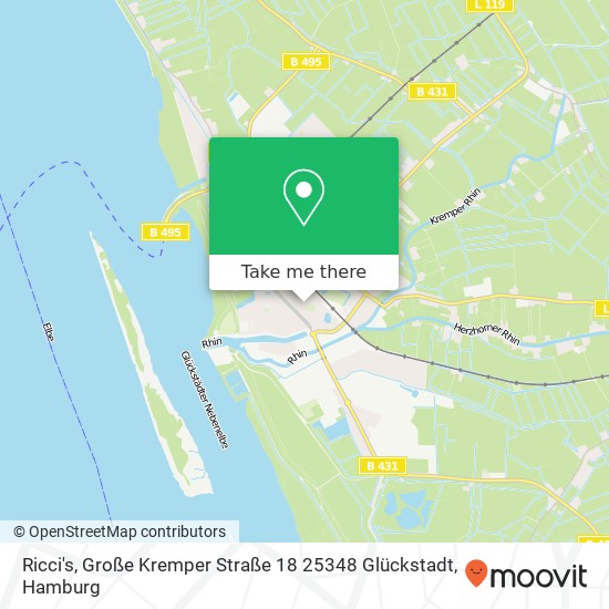 Ricci's, Große Kremper Straße 18 25348 Glückstadt map