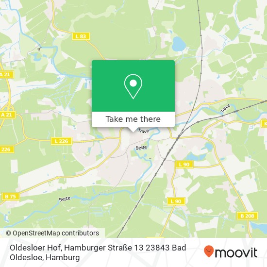 Oldesloer Hof, Hamburger Straße 13 23843 Bad Oldesloe map