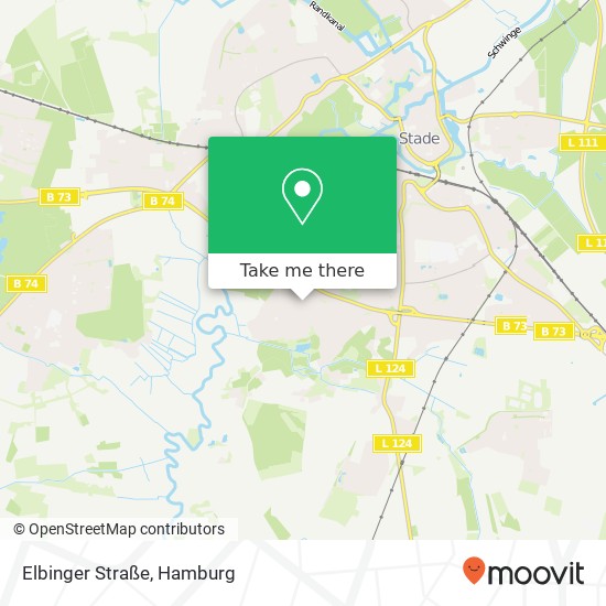 Карта Elbinger Straße