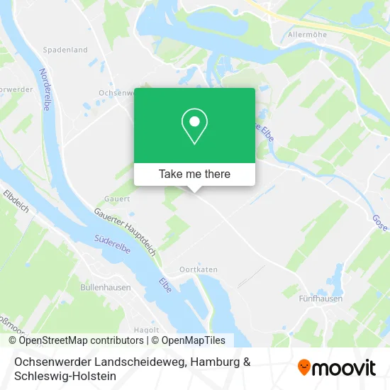 Карта Ochsenwerder Landscheideweg