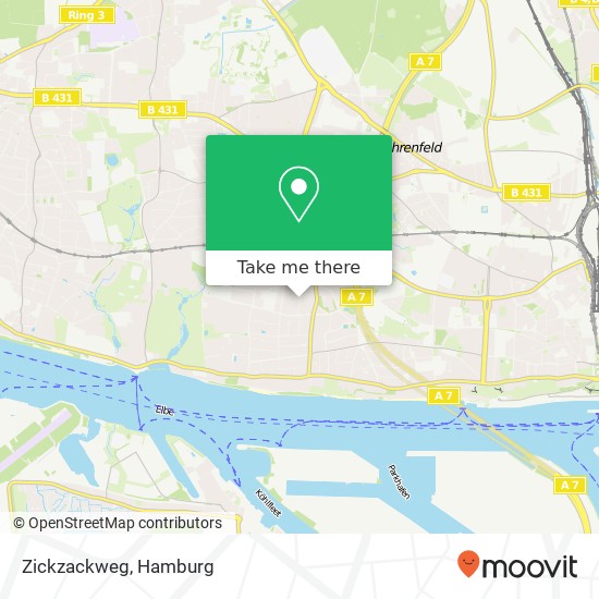 Карта Zickzackweg