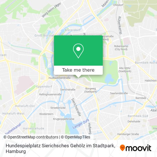 Hundespielplatz Sierichsches Gehölz im Stadtpark map