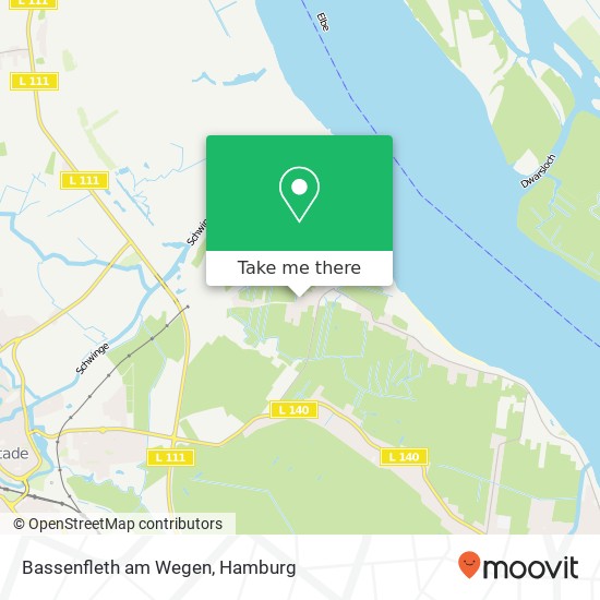 Bassenfleth am Wegen map