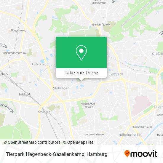 Tierpark Hagenbeck-Gazellenkamp map