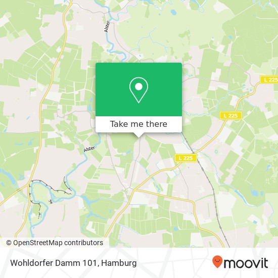 Карта Wohldorfer Damm 101