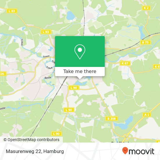 Masurenweg 22 map