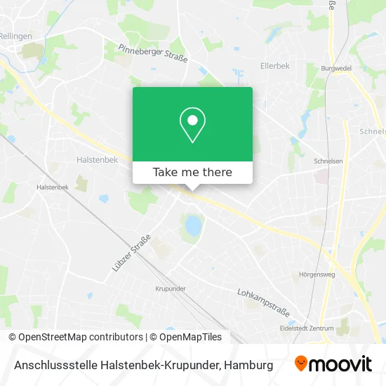 Карта Anschlussstelle Halstenbek-Krupunder