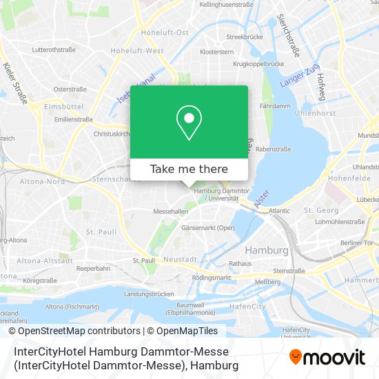 InterCityHotel Hamburg Dammtor-Messe map