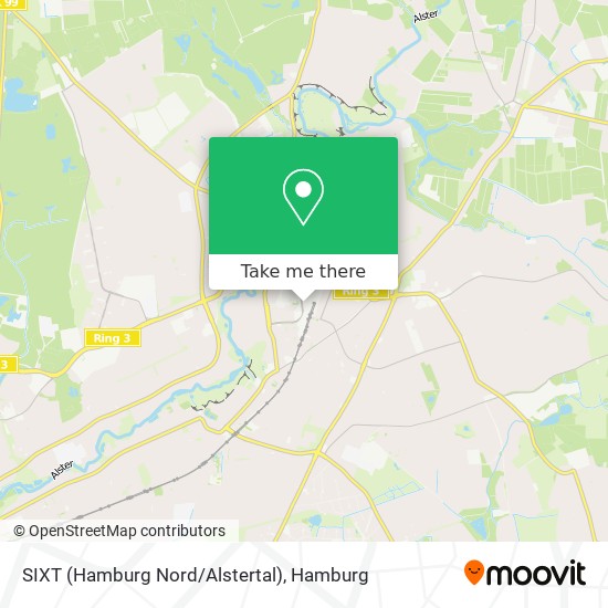 Карта SIXT (Hamburg Nord/Alstertal)