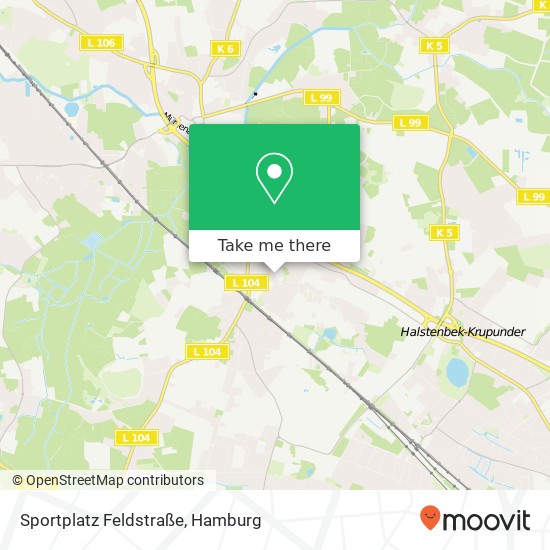 Sportplatz Feldstraße map