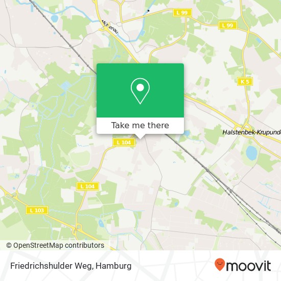 Friedrichshulder Weg map