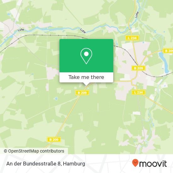 An der Bundesstraße 8 map
