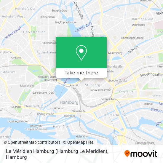 Le Méridien Hamburg (Hamburg Le Meridien) map