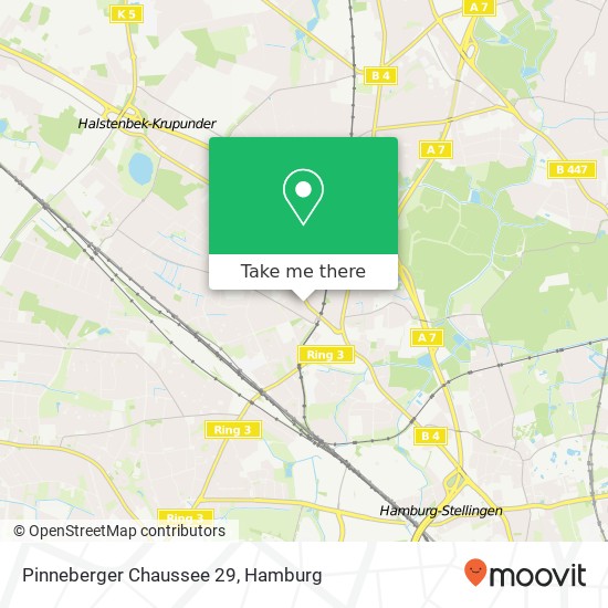 Карта Pinneberger Chaussee 29