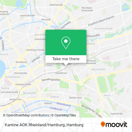 Kantine AOK Rheinland/Hamburg map