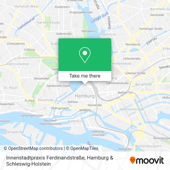 Карта Innenstadtpraxis Ferdinandstraße