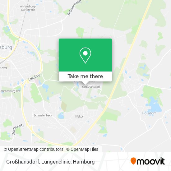 Großhansdorf, Lungenclinic map