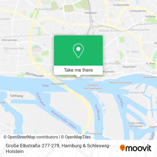 Карта Große Elbstraße 277-279