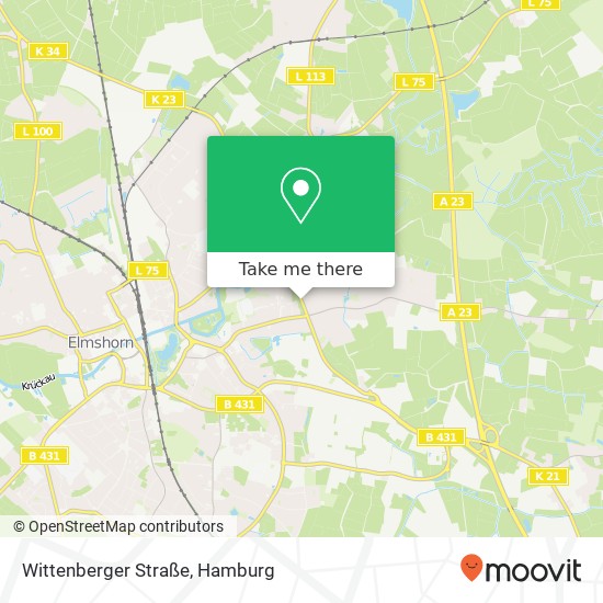 Карта Wittenberger Straße