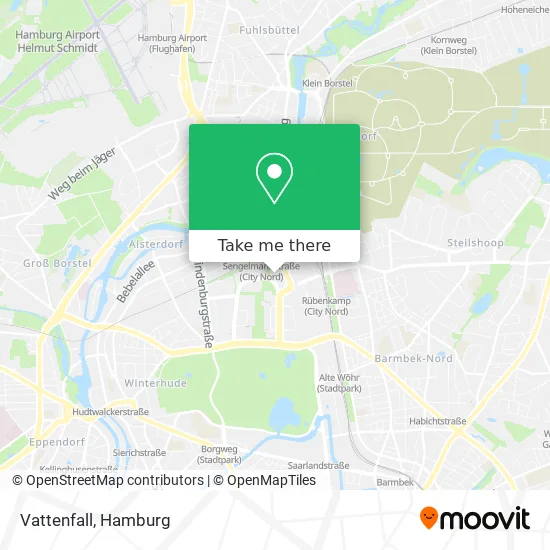 Карта Vattenfall