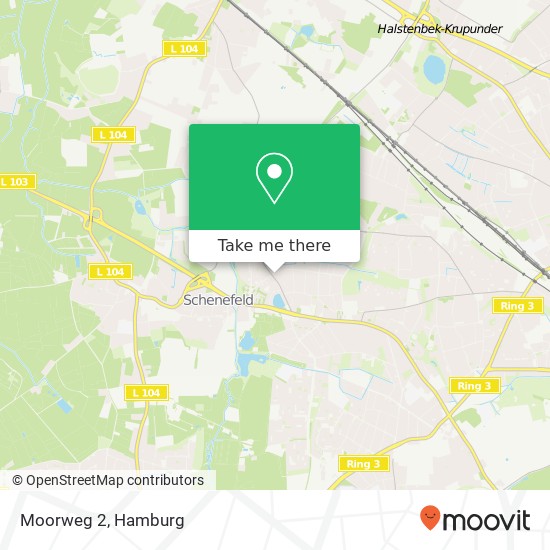 Moorweg 2 map