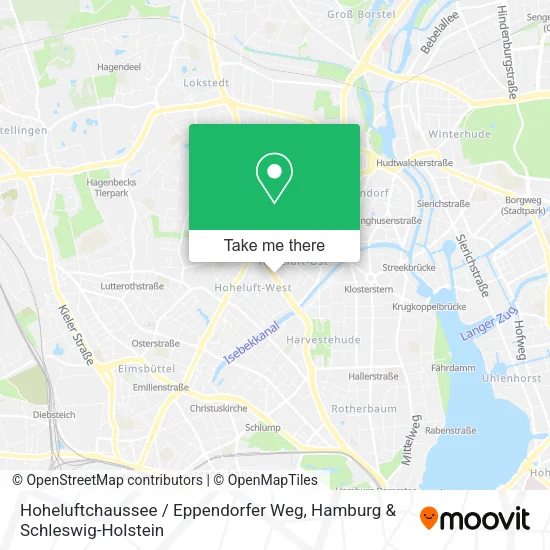 Карта Hoheluftchaussee / Eppendorfer Weg
