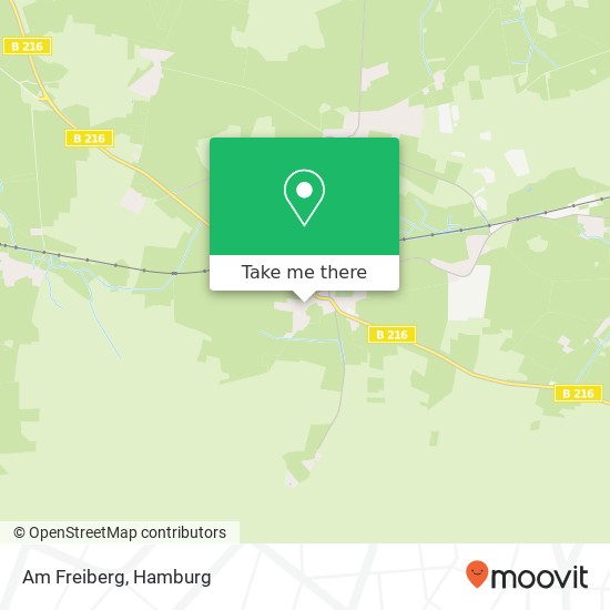 Am Freiberg map