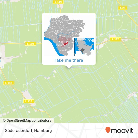 Карта Süderauerdorf