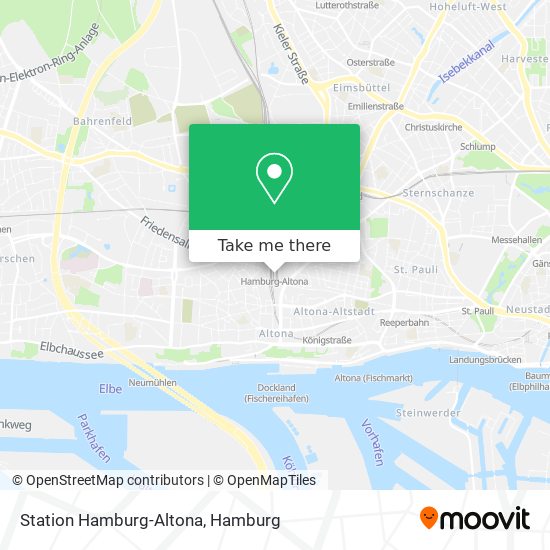 Station Hamburg-Altona map