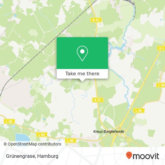 Grünengrase map
