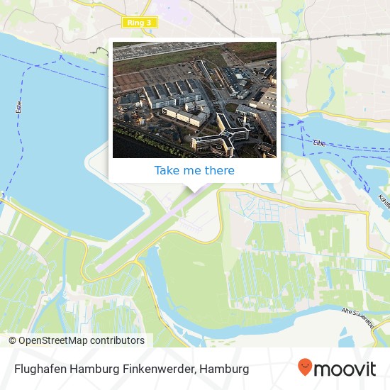 Карта Flughafen Hamburg Finkenwerder